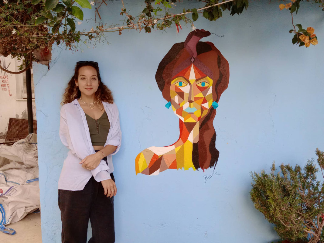 Brianna Adekeye Mural Lakkos Artists Residency